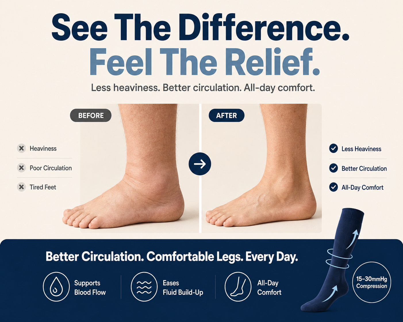CosyCare® Light Legs Compression Socks