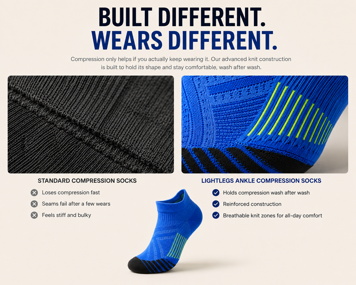 LightLegs Ankle Compression Socks
